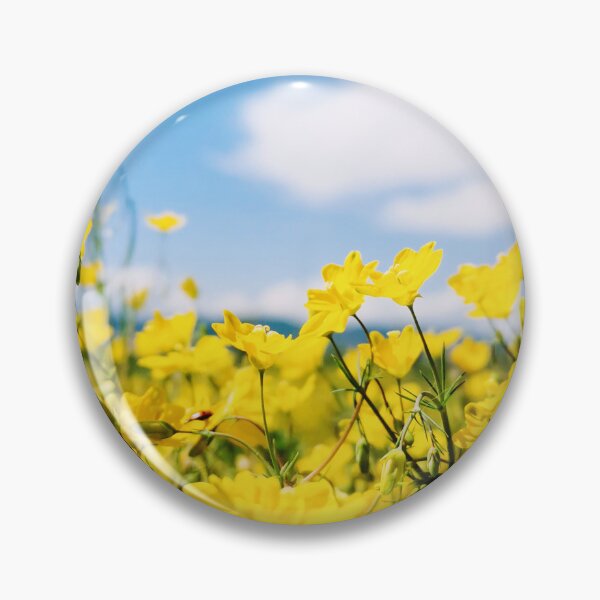 Item preview, Yellow Meadow Flowers with Blue Sky designed and sold by katiamelnik.