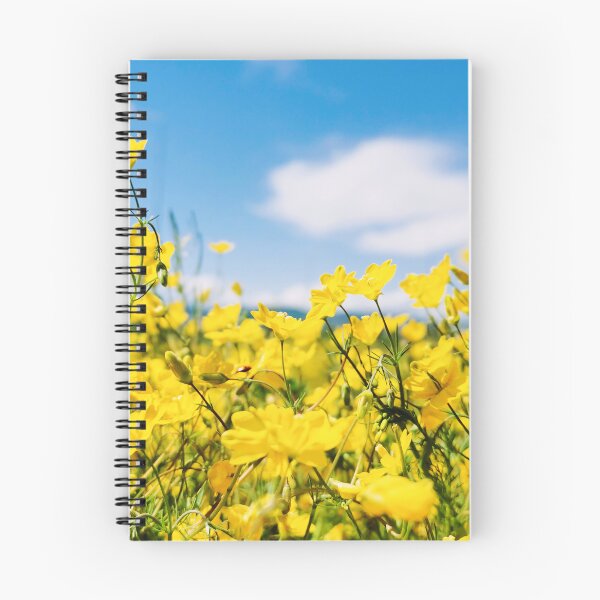 Item preview, Yellow Meadow Flowers with Blue Sky designed and sold by katiamelnik.