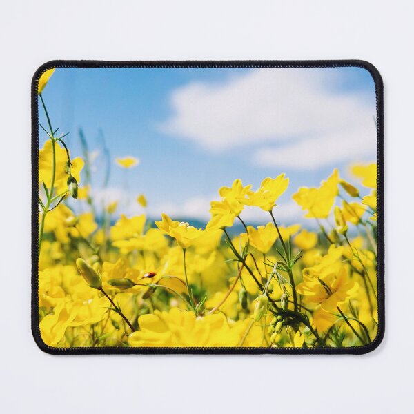 Item preview, Yellow Meadow Flowers with Blue Sky designed and sold by katiamelnik.