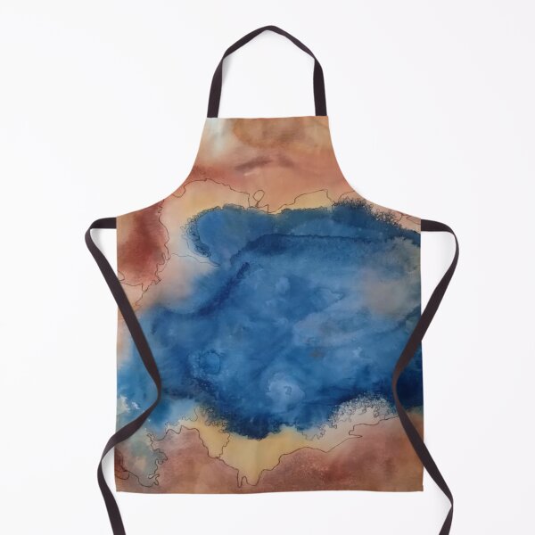 Item preview, Yellowstone Hydrothermal Pool #14 watercolor and ink painting designed and sold by ChillonLeachArt.