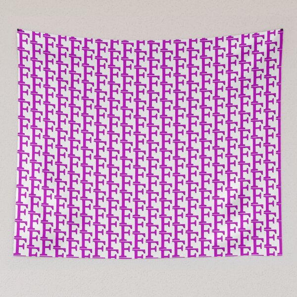 Item preview, The Letter F Dimensional Magenta 5748 designed and sold by Art in My Loft.