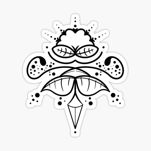 "Line art" Sticker for Sale by PopPunkGranny Redbubble