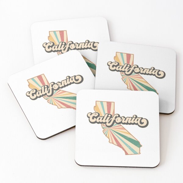 Item preview, California Fan Retro State, Vintage Groovy California Map, Distressed America Gift designed and sold by Cátia Lima.