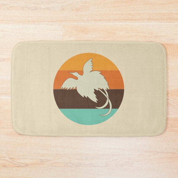 Item preview, Retro Bird of Paradise and Sunset, Papua New Guinea designed and sold by PNG-pikinini.