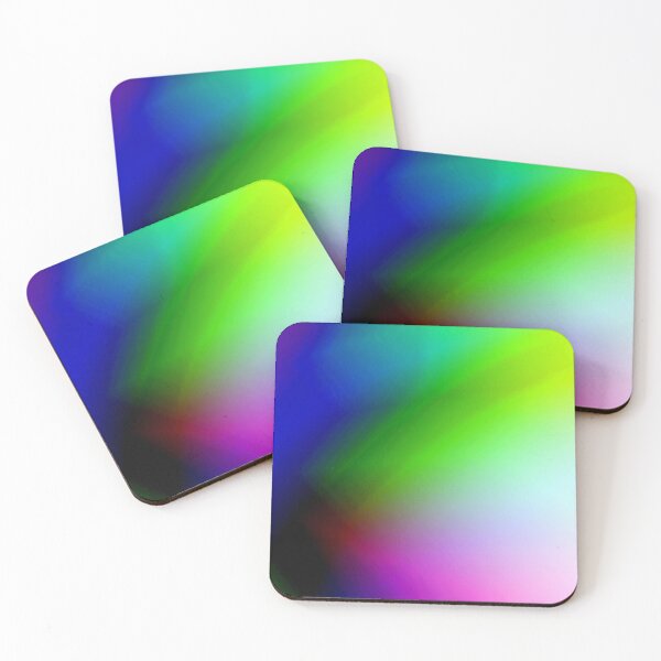 Item preview, PATTERN DESIGN STUDY #44 – Abstract Prism Colors of Blue Green Purple designed and sold by DEL-Productions.