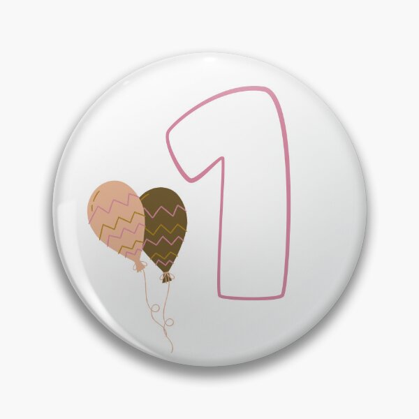Item preview, 1st Birthday with Balloons designed and sold by UnicornTrinity.