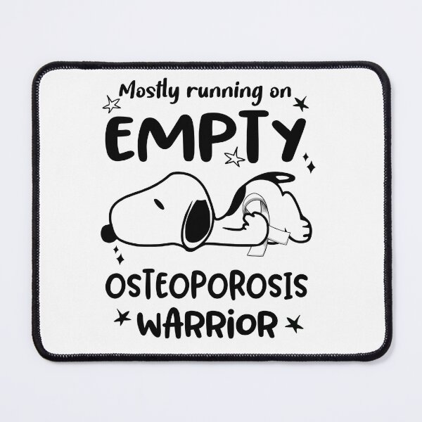 Item preview, Mostly Running on Empty Osteoporosis Warrior designed and sold by Wlsnpeggy.