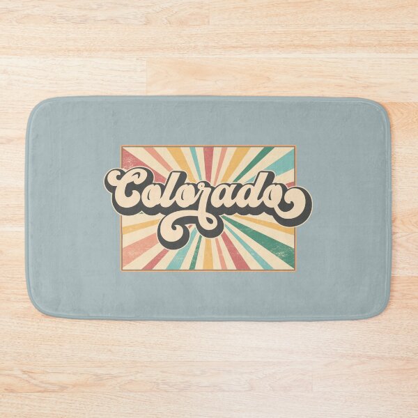 Item preview, Colorado Fan Retro State, Vintage Groovy Colorado Map, Distressed America Gift designed and sold by Cátia Lima.