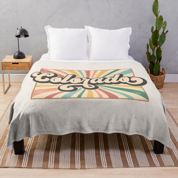 Item preview, Colorado Fan Retro State, Vintage Groovy Colorado Map, Distressed America Gift designed and sold by Cátia Lima.