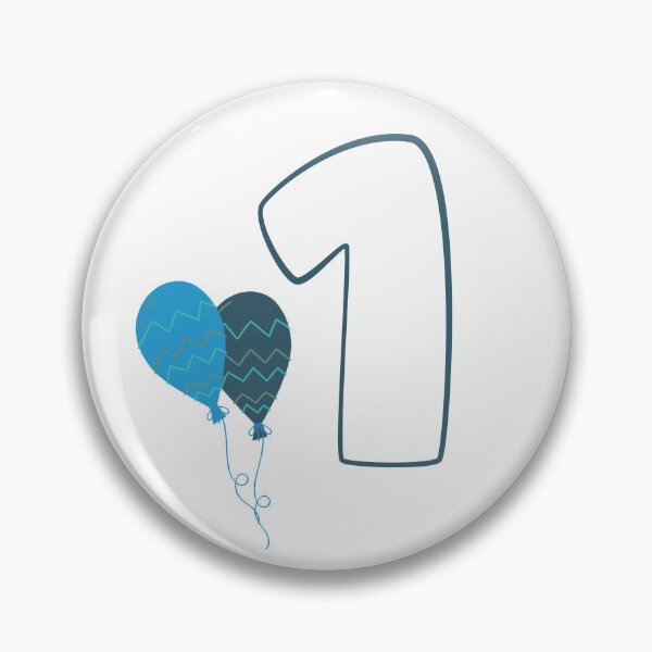 Item preview, 1st Birthday with Balloons designed and sold by UnicornTrinity.