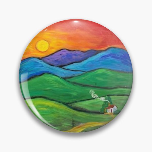 Item preview, Cabin in the Blue Ridge Mountains at sunset by Charlie Frye designed and sold by FryeFolkArt.