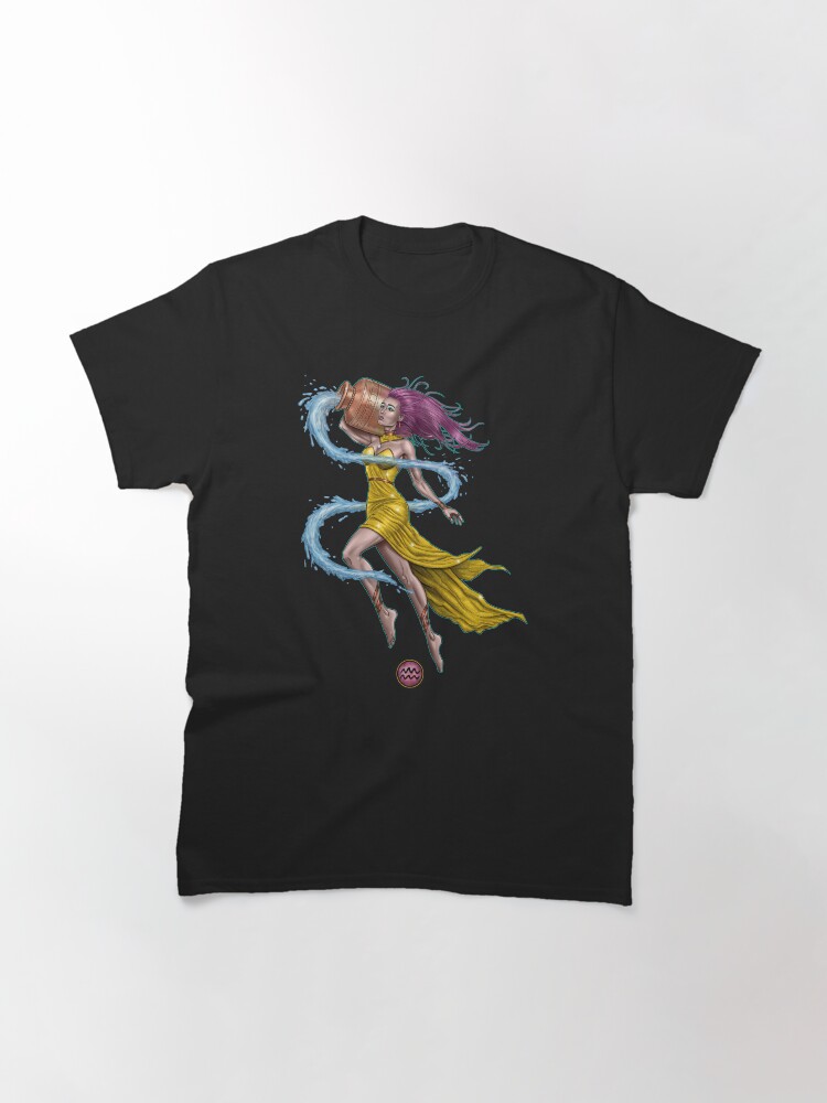 Alternate view of Aquarius Astrology Classic T-Shirt