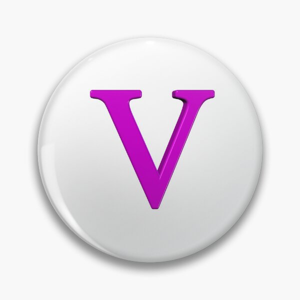 Item preview, The Letter V Dimensional Magenta 5748 designed and sold by Art in My Loft.