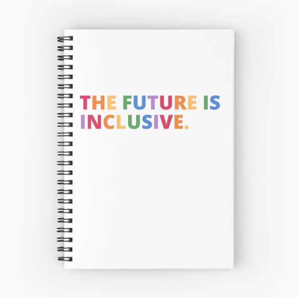 Item preview, The Future Is Inclusive Pride Rainbow Text designed and sold by Wanderior.