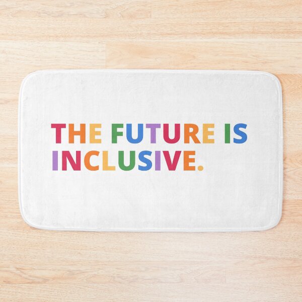 Item preview, The Future Is Inclusive Pride Rainbow Text designed and sold by Wanderior.