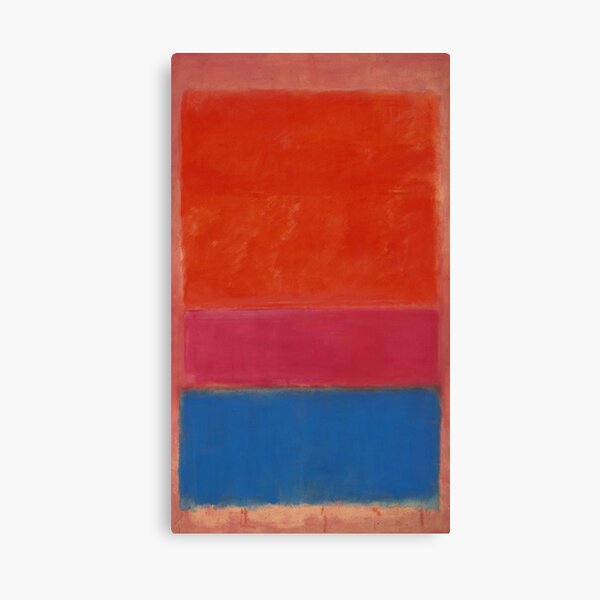 Mark Rothko - No. 1 (Royal Red and Blue) (1954) Canvas Print