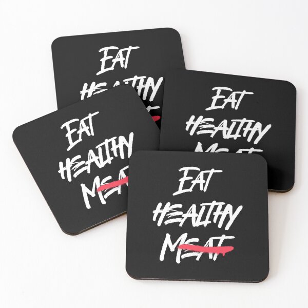 Item preview, Eat Healthy Meat - Scratch That, My Vegan Life, Always Eat Healthy designed and sold by Monique Prince.