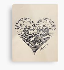 2 ships Metal Print