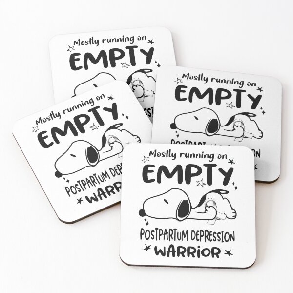 Item preview, Mostly Running on Empty Postpartum Depression Warrior designed and sold by Wlsnpeggy.