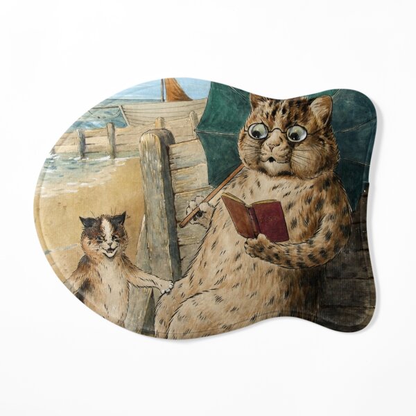Cat Reading a Book by Louis Wain | Art Board Print