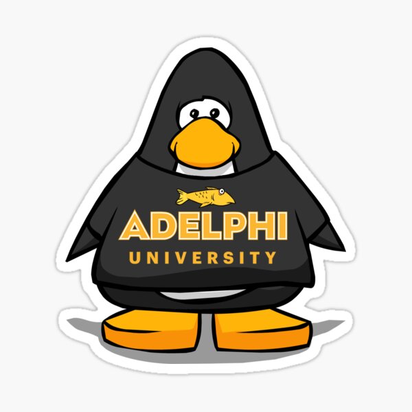 Club Penguin Adelphi University shirt Sticker