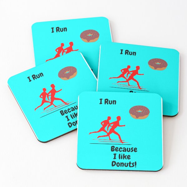 Item preview, I run because I like donuts Donut Party Time Donuts Forever  designed and sold by Echo Aesthetics.