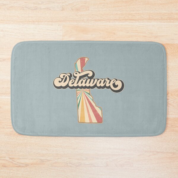 Item preview, Delaware Fan Retro State, Vintage Groovy Delaware Map, Distressed America Gift designed and sold by Cátia Lima.