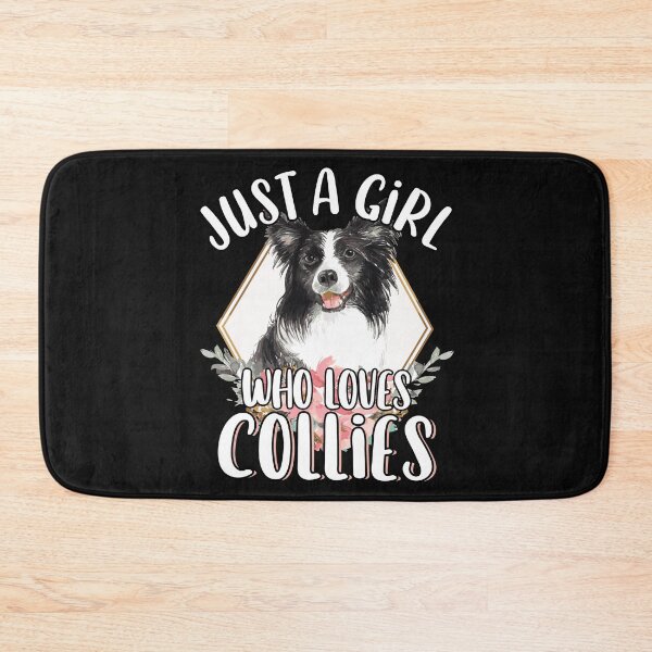 Aperçu de l'œuvre Juste une fille qui aime le cadeau de chien mignon Border Collies créée et vendue par MintedFresh.