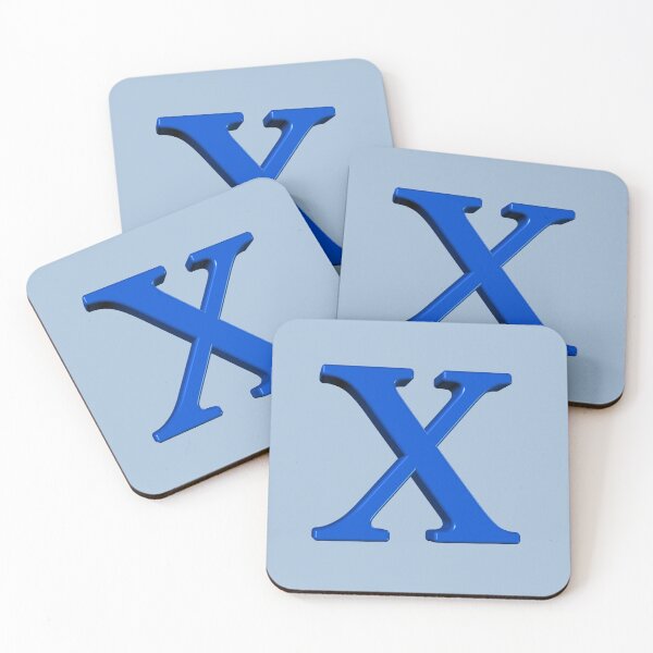 Item preview, The Letter X Dimensional Blue on Light Blue 5748 designed and sold by Art in My Loft.