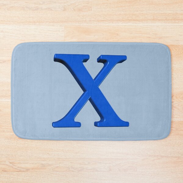 Item preview, The Letter X Dimensional Blue on Light Blue 5748 designed and sold by Art in My Loft.
