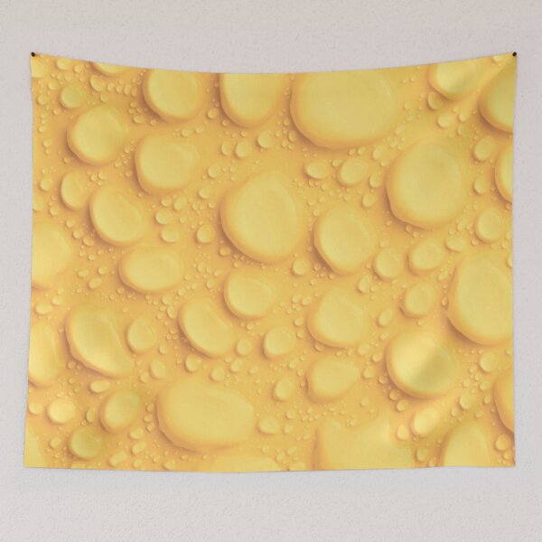 Item preview, PATTERN DESIGN STUDY #48 – Water Drops on Yellow Background designed and sold by DEL-Productions.