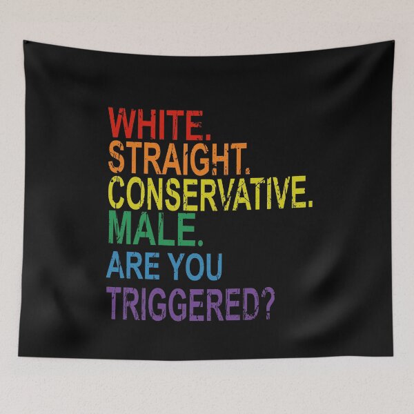 Item preview,  white straight conservative male are you triggered  designed and sold by SheIsAQueen.