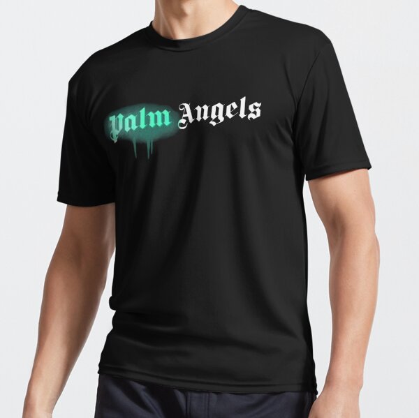 Palm Angels Paris Black Sprayed Collection Essential T-Shirt by Xbeatz