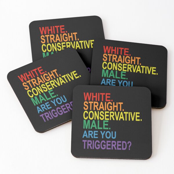 Item preview, white straight conservative male are you triggered  designed and sold by SheIsAQueen.