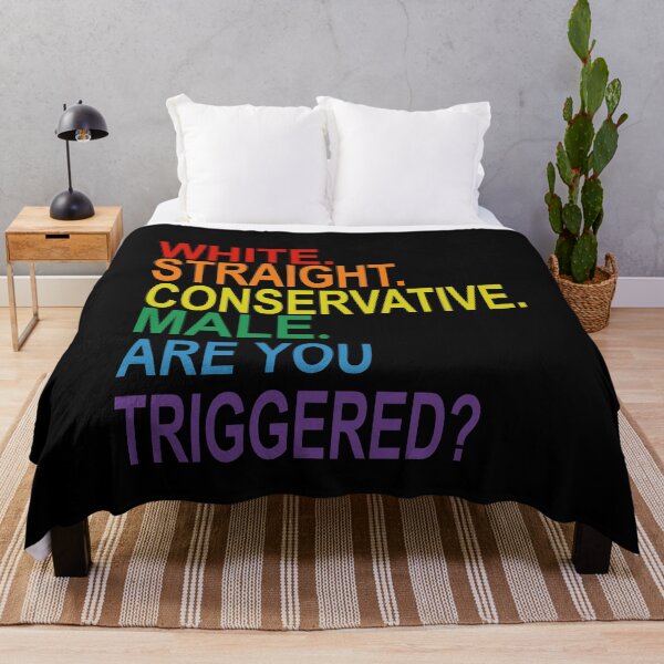 Item preview, white straight conservative male are you triggered  designed and sold by SheIsAQueen.