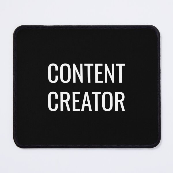Item preview, Content Creator | Happy Face | Black designed and sold by HappyFaceCo.
