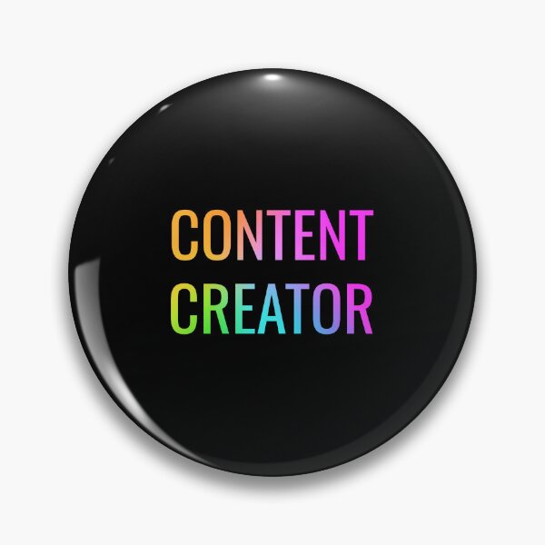 Item preview, Content Creator | Happy Face | Rainbow Black  designed and sold by HappyFaceCo.