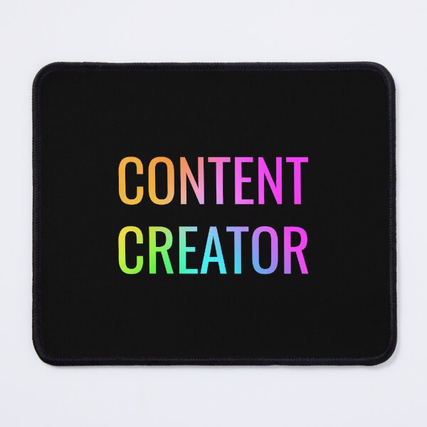 Item preview, Content Creator | Happy Face | Rainbow Black designed and sold by HappyFaceCo.