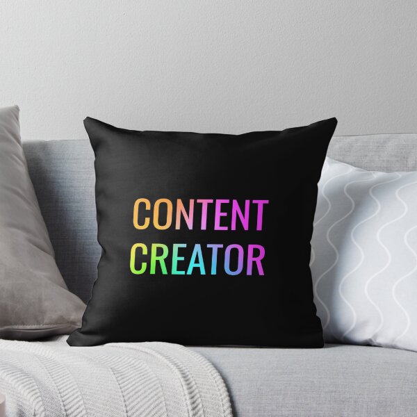 Item preview, Content Creator | Happy Face | Rainbow Black  designed and sold by HappyFaceCo.