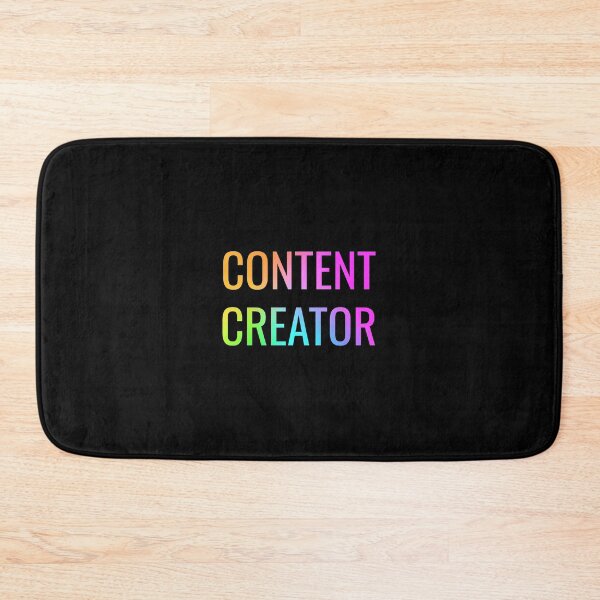Item preview, Content Creator | Happy Face | Rainbow Black  designed and sold by HappyFaceCo.