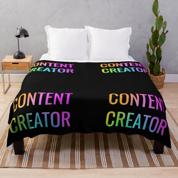 Item preview, Content Creator | Happy Face | Rainbow Black  designed and sold by HappyFaceCo.