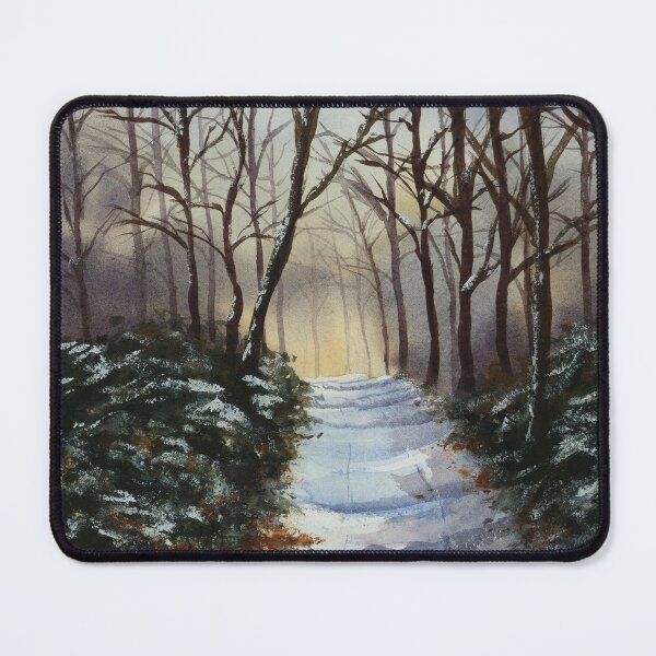 Item preview, Snowy path - watercolour painting - James Sheppard (proceeds to charity) designed and sold by james-sheppard.