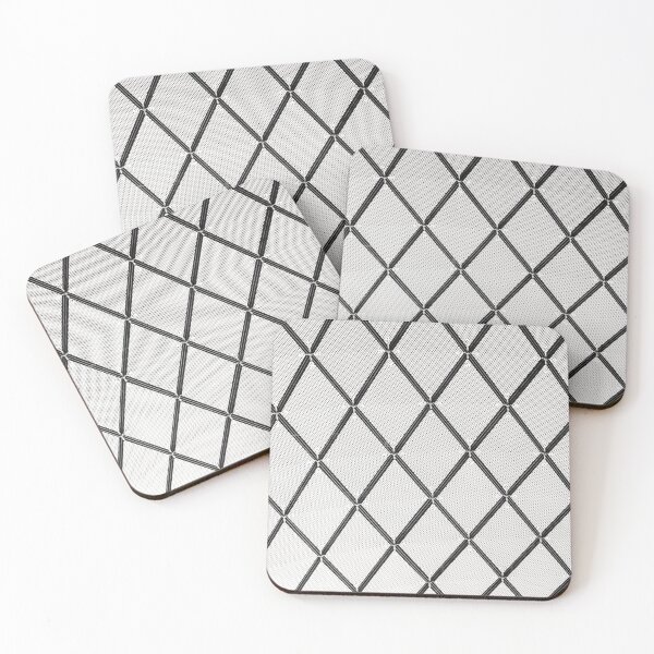Item preview, PATTERN DESIGN STUDY #50 – Diamond Grid of Grey Black designed and sold by DEL-Productions.