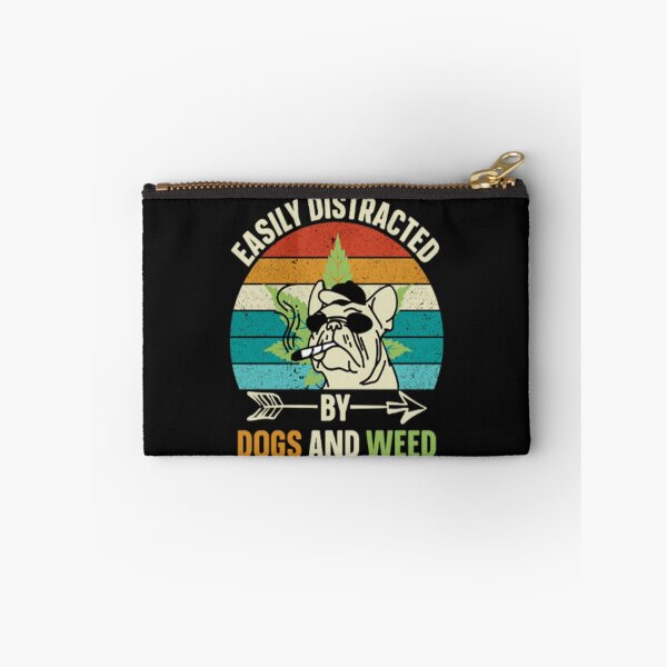 Item preview, Easily Distracted by Dogs and weed,Tishirt For dog lovers and weed T-shirt designed and sold by DIMATLOVER.