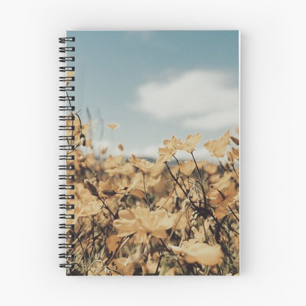 Item preview, Vintage Yellow Meadow Flowers with Blue Sky designed and sold by katiamelnik.