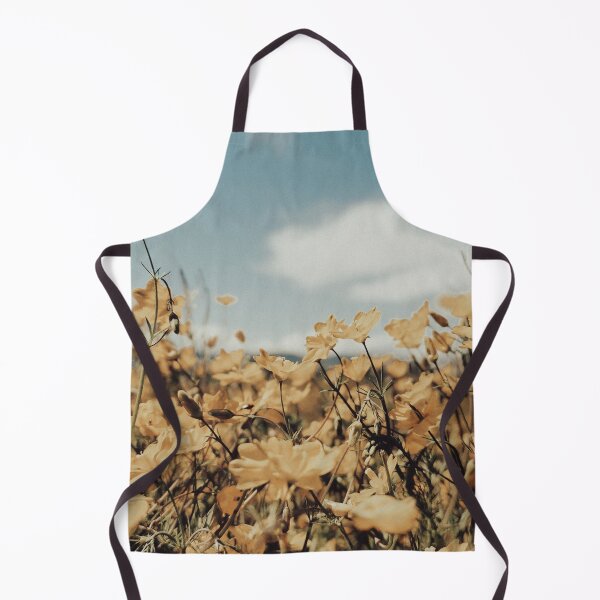 Item preview, Vintage Yellow Meadow Flowers with Blue Sky designed and sold by katiamelnik.