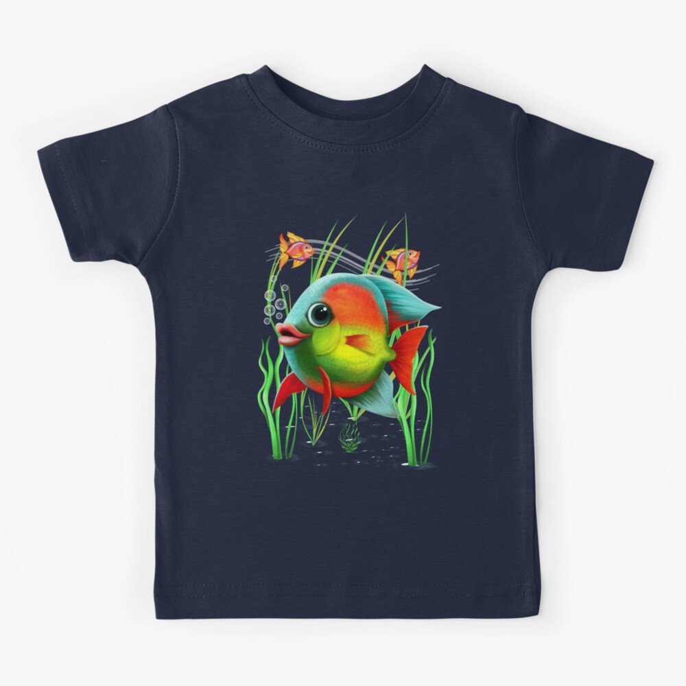 A Rainbow Fish, cute fantasy | Kids T-Shirt