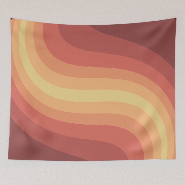 Item preview, Red, Orange, and Yellow Curved Design designed and sold by Artful-Julia.