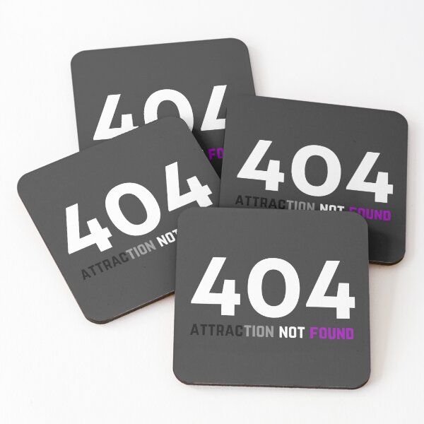 Item preview, 404 Ace Attraction Not Found. Asexual Pride designed and sold by Subtle Pride Shop.