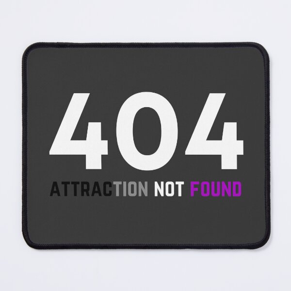 Item preview, 404 Ace Attraction Not Found. Asexual Pride designed and sold by Subtle Pride Shop.
